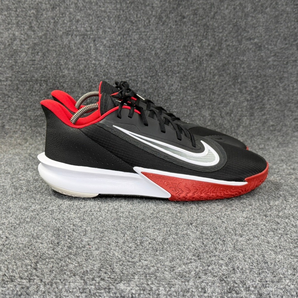 Nike Precision VII 7 Basketball Shoes Men's 13 Black University Red Athletic Low